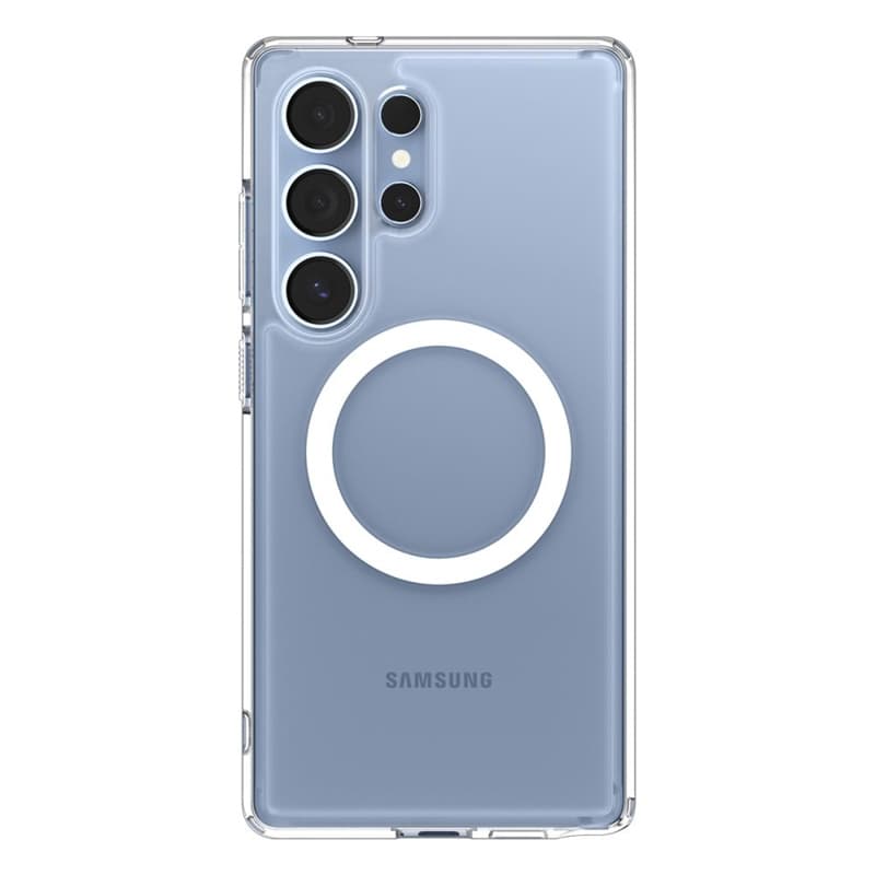 Spigen Ultra Hybrid Mag MagSafe - Case for Samsung Galaxy S25 Ultra (Clear / White) 3