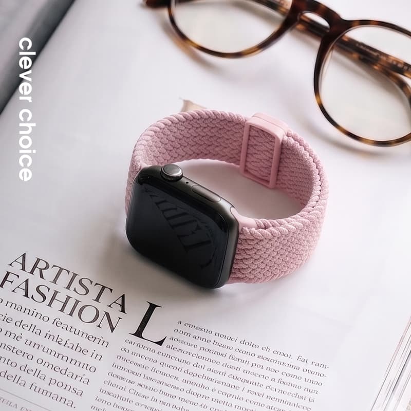 Crong Wave Band - Braided strap for Apple Watch 38/40/41/42 mm (pink) 3