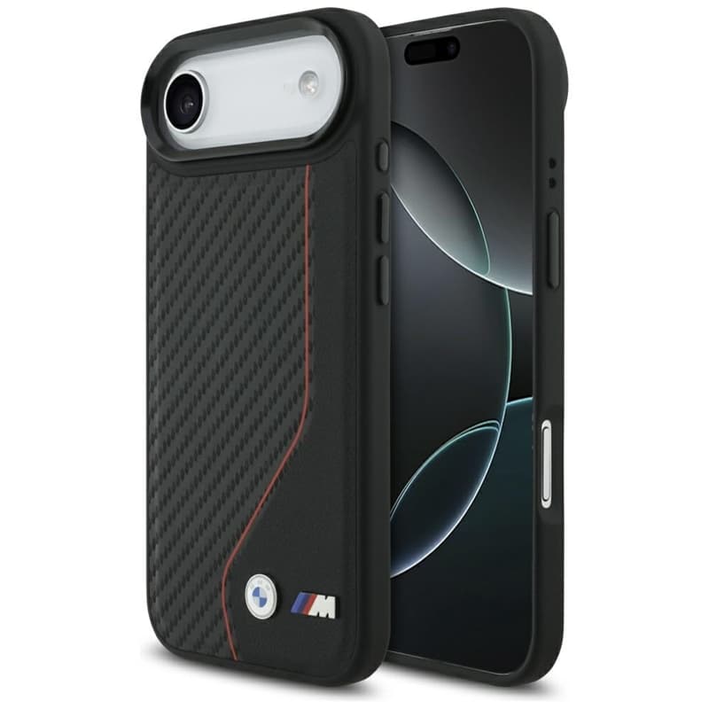 BMW M Carbon Line & Logo MagSafe - Case iPhone Air (red)