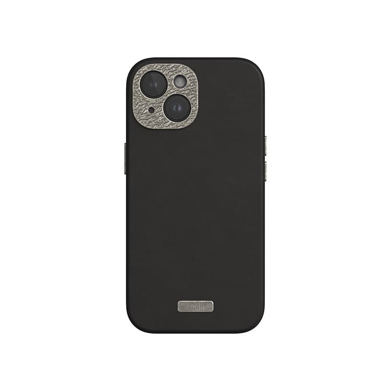 Moshi Napa MagSafe - Leather case for iPhone 15 (Midnight Black) 1