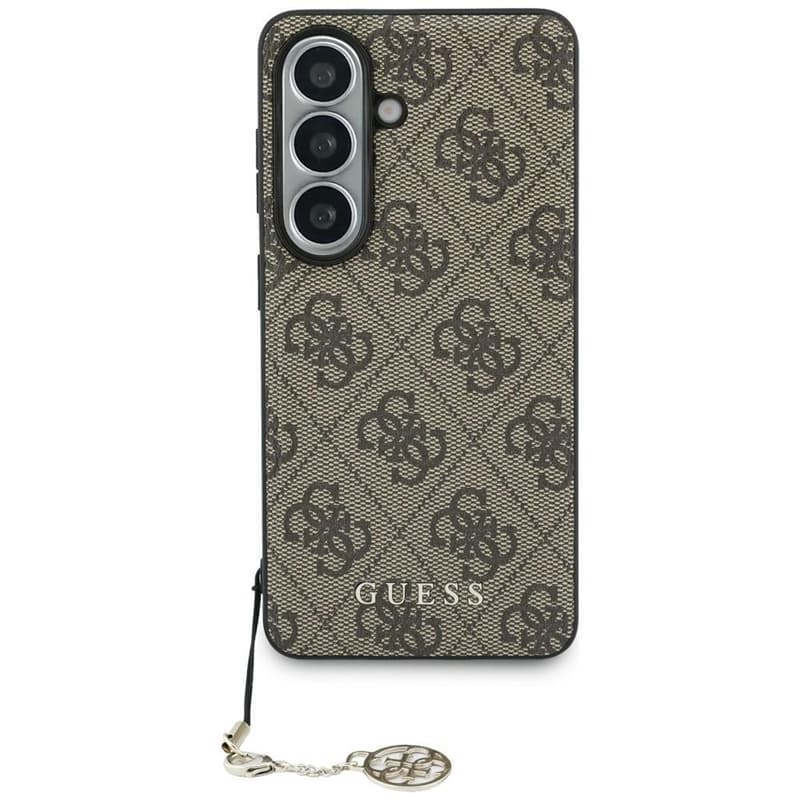 Guess 4G Classic Logo Charm MagSafe - Samsung Galaxy S26 Case (Brown) 1