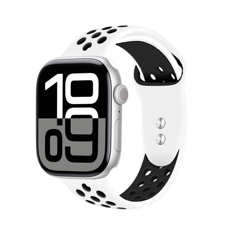 Crong Duo Sport - Apple Watch Band 38/40/41/42 mm (white/black) 2