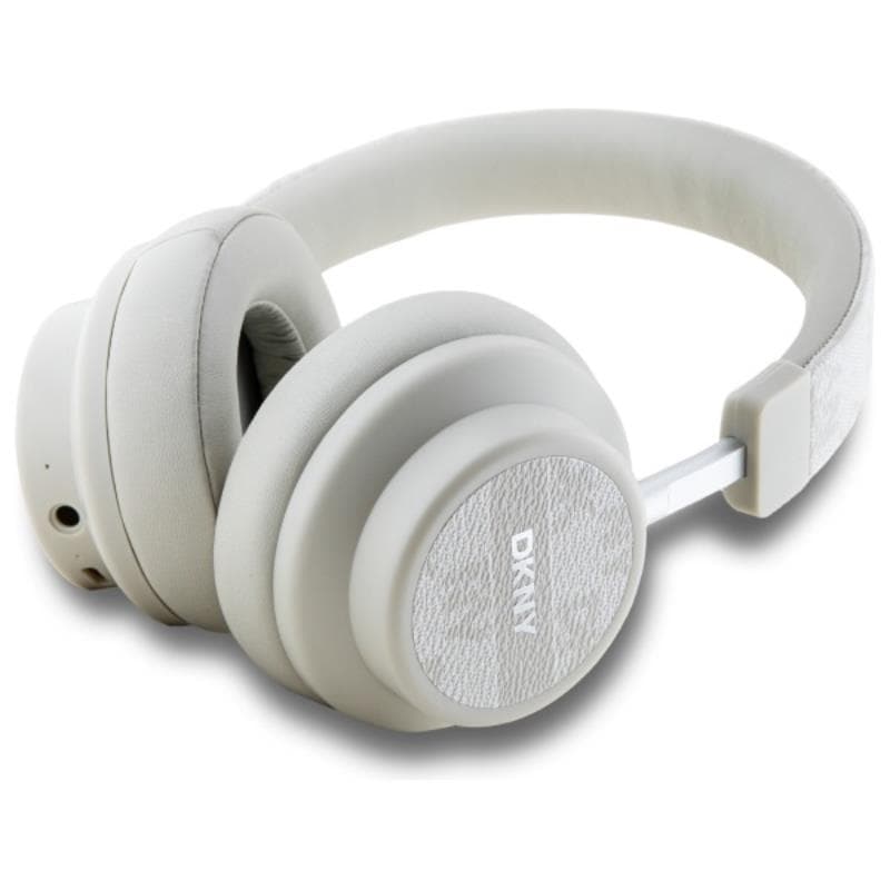 DKNY Checkered Pattern - Wireless Over-Ear Bluetooth Headphones V5.3 (Pearl) 2