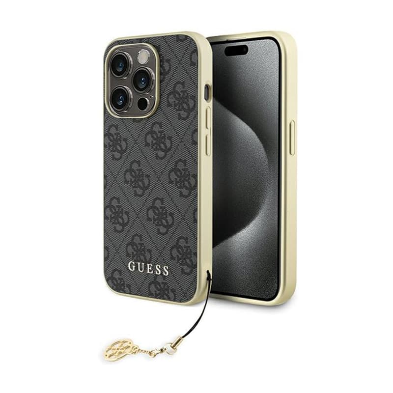 Guess 4G Charms Collection - iPhone 15 Pro Case (grey) 1