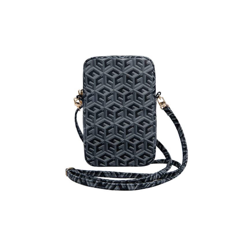 Guess Zip GCube Bottom Stripe - Phone bag (black) 4