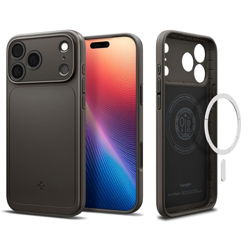 Spigen Thin Fit Mag MagSafe - Case for iPhone 17 Pro (Gunmetal) 2