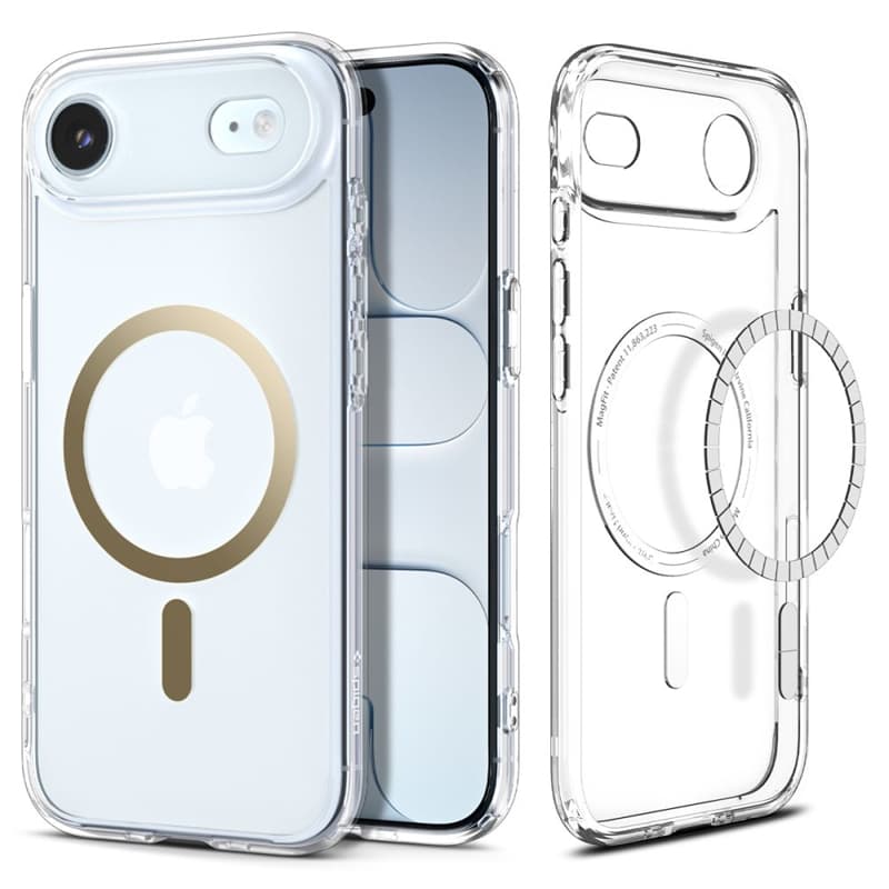 Spigen Ultra Hybrid Mag MagSafe - Case for iPhone Air (Clear/Gold)