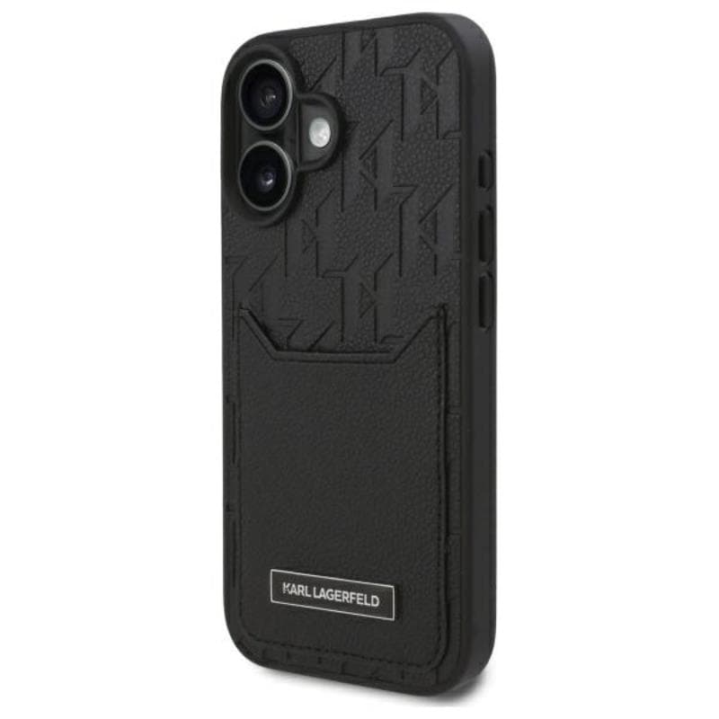 Karl Lagerfeld Cardslots Monogram - Case for iPhone 16 (black) 2