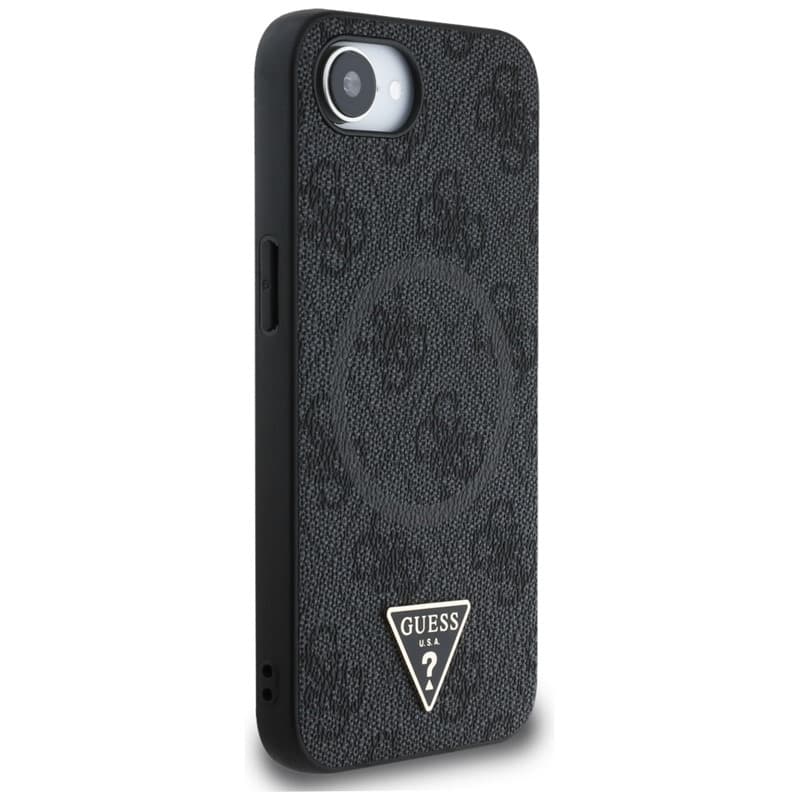Guess 4G Ring Triangle Logo MagSafe - Case for iPhone 16e (black) 4