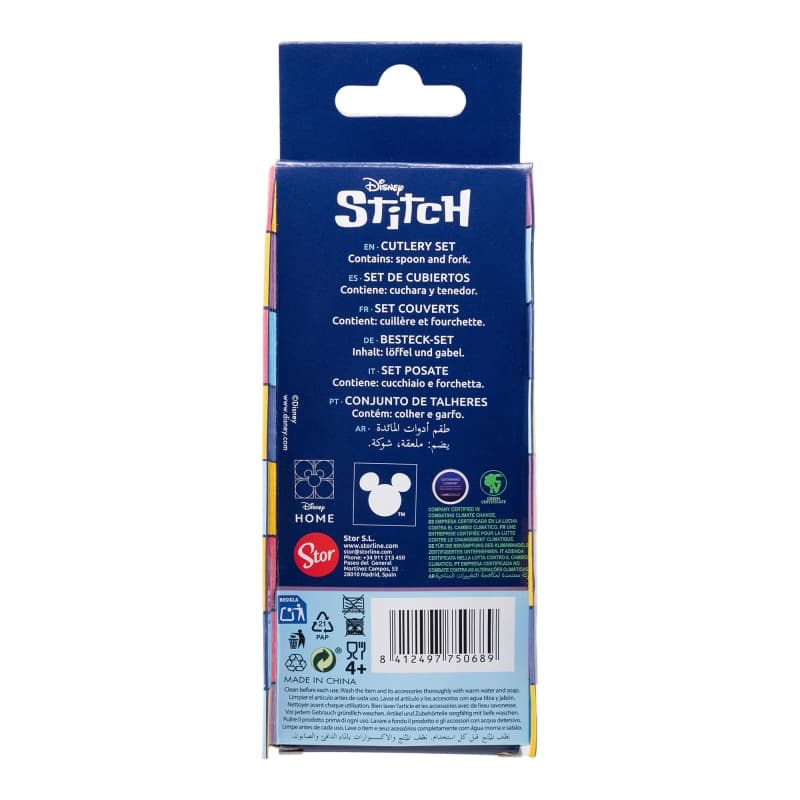Disney Stitch - Stitch & Angel Metal Cutlery Set (Spoon and Fork) 3