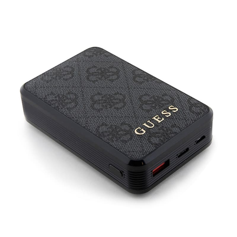 Guess 4G Leather Metal Logo - Power Bank 10000 mAh 18W (black) 3