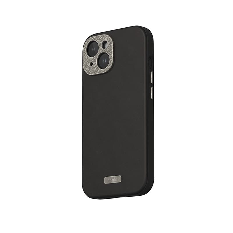 Moshi Napa MagSafe - Leather case for iPhone 15 (Midnight Black) 2