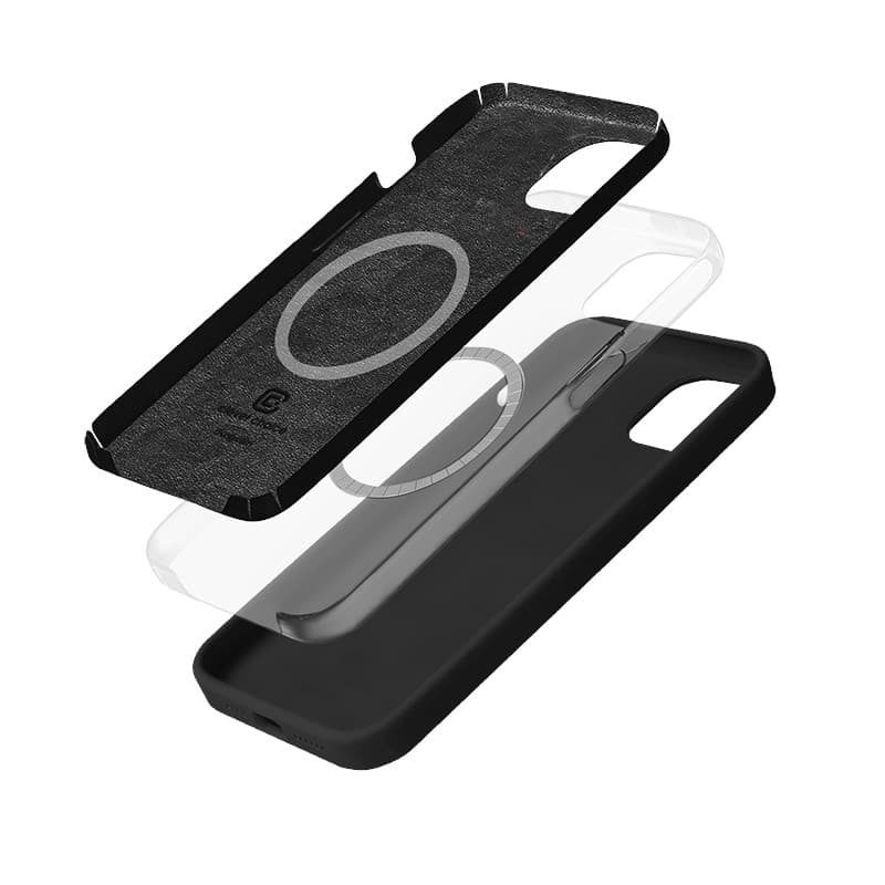 Crong Color Cover Magnetic - iPhone 14 / iPhone 13 MagSafe Case (Black) 3
