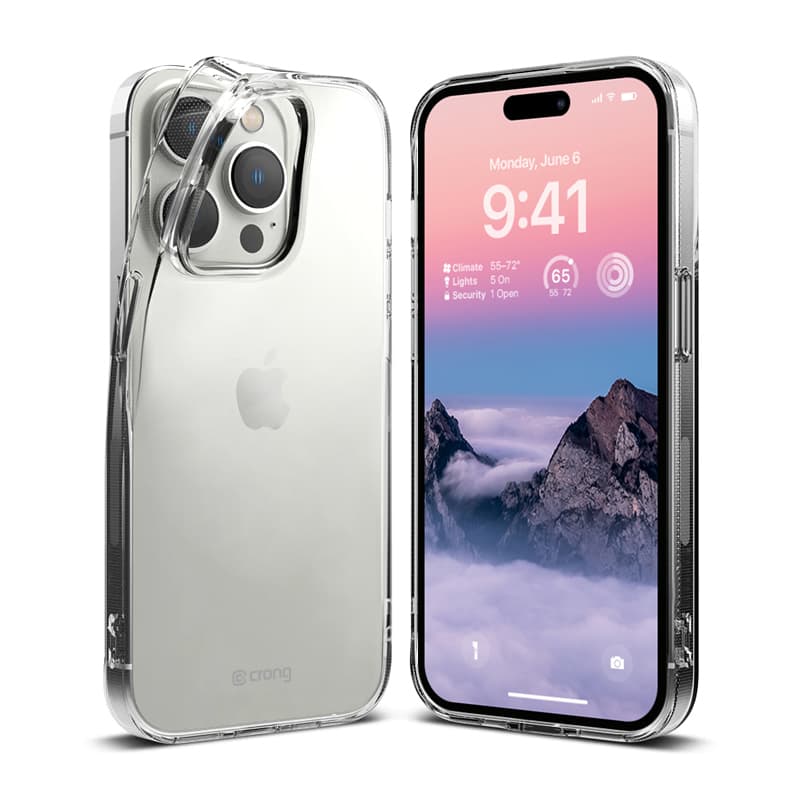 Crong Crystal Slim Cover - iPhone 14 Pro Case (Clear) 1