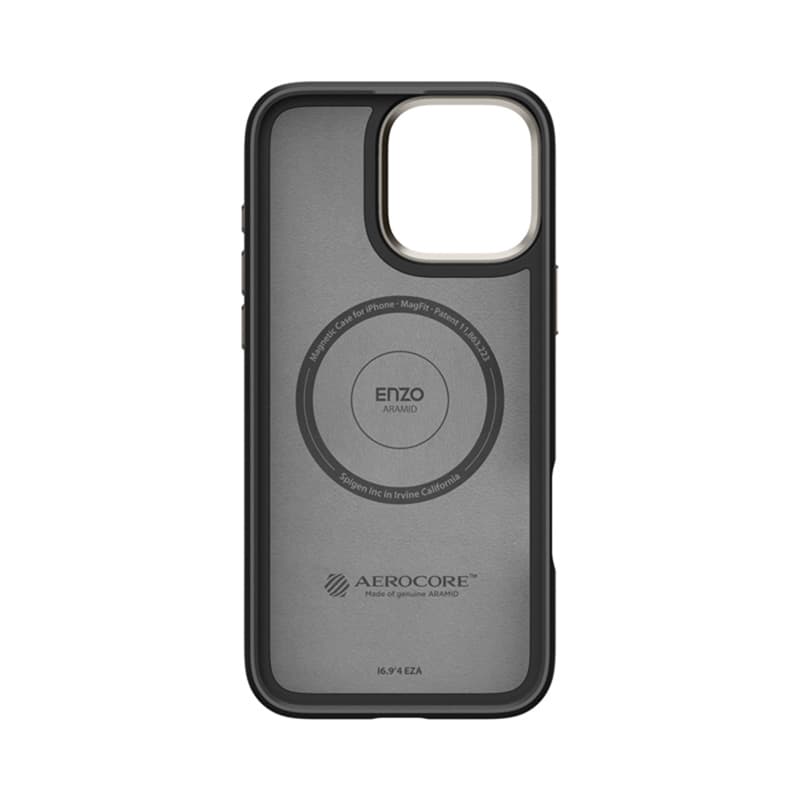 Spigen Enzo Aramid Mag MagSafe - Case iPhone 16 Pro Max (Black / Natural) 4