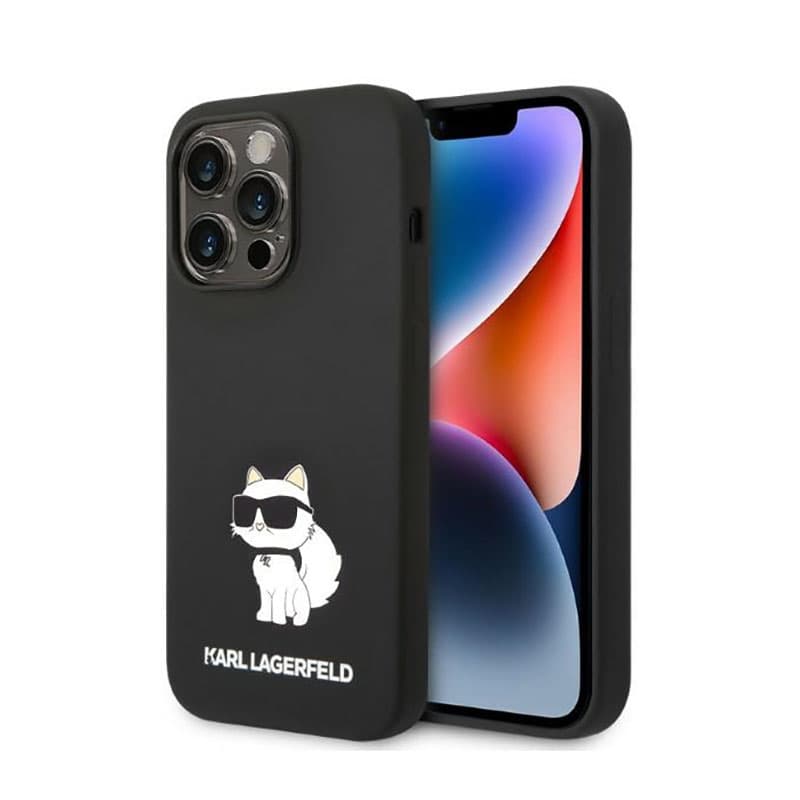 Karl Lagerfeld Silicone NFT Choupette - Case for iPhone 14 Pro Max (Black) 1