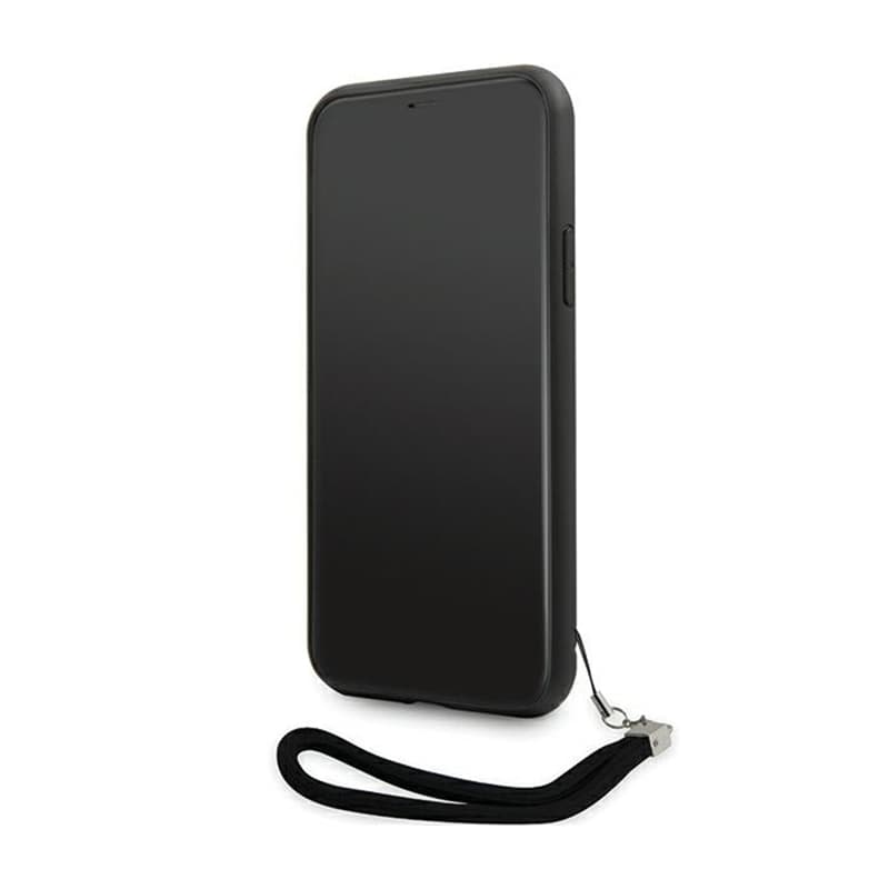 Karl Lagerfeld Sequins Cord - Case with lanyard for iPhone 11 (Silver) 6