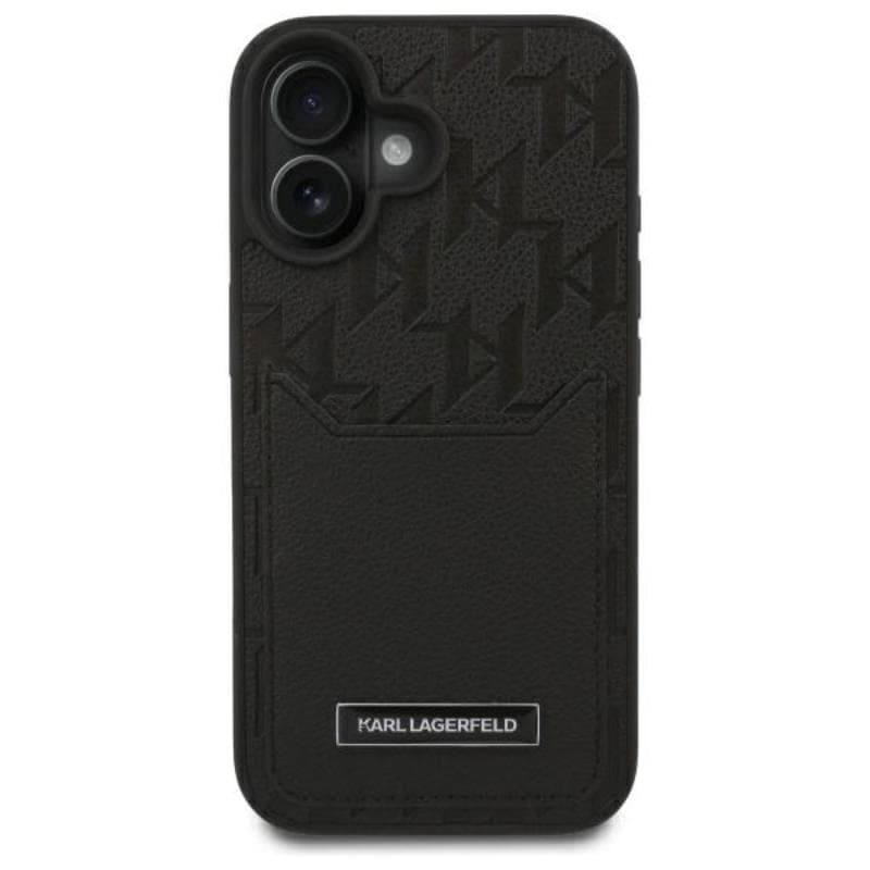 Karl Lagerfeld Cardslots Monogram - Case for iPhone 16 (black) 3