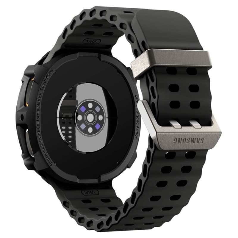 Spigen Rugged Armor - Case for Samsung Galaxy Watch 8 44 mm (Matte Black) 5
