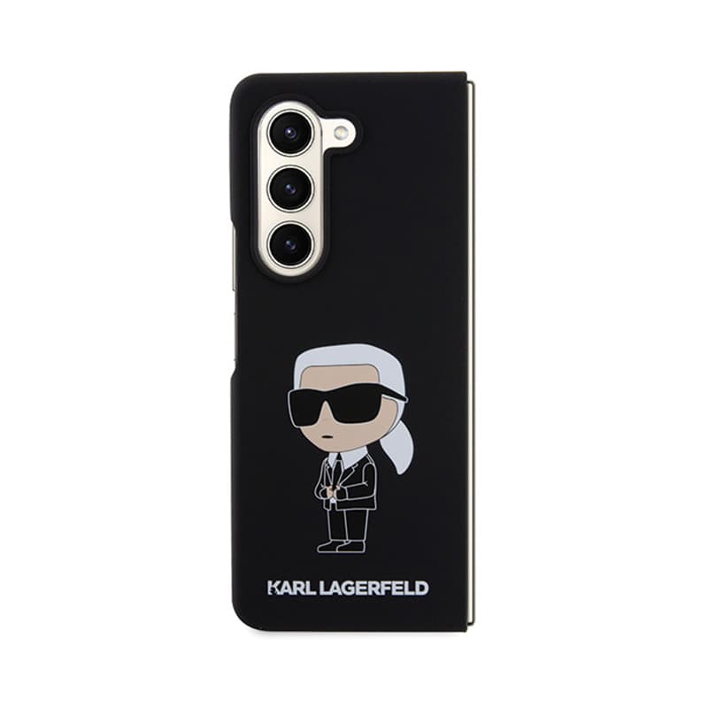 Karl Lagerfeld Silicone Ikonik - Samsung Z Fold 5 Case (black) 2