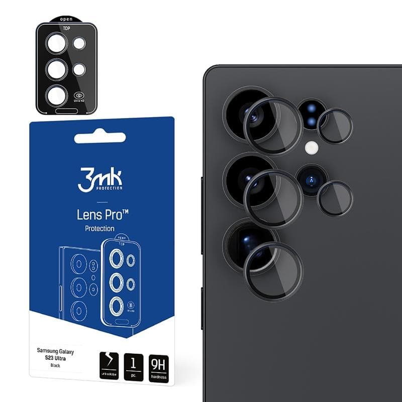 3mk Lens Protection Pro - Camera Lens Glass for Samsung Galaxy S25 Ultra (Black)