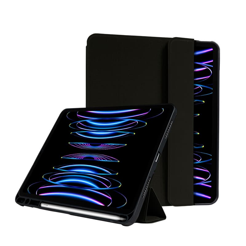Crong FlexFolio – iPad Air 11” (2026-2024) / iPad Air 10.9” (5th-4th gen.) / iPad Pro 11" (2022-2021) Case with Apple Pencil (Black)