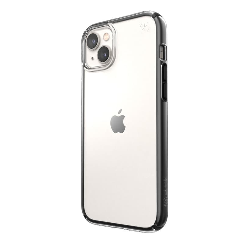 Speck Presidio Perfect-Clear with Impact Geometry - iPhone 15 Plus / 14 Plus Case with MICROBAN Coating (Clear / Black) 2