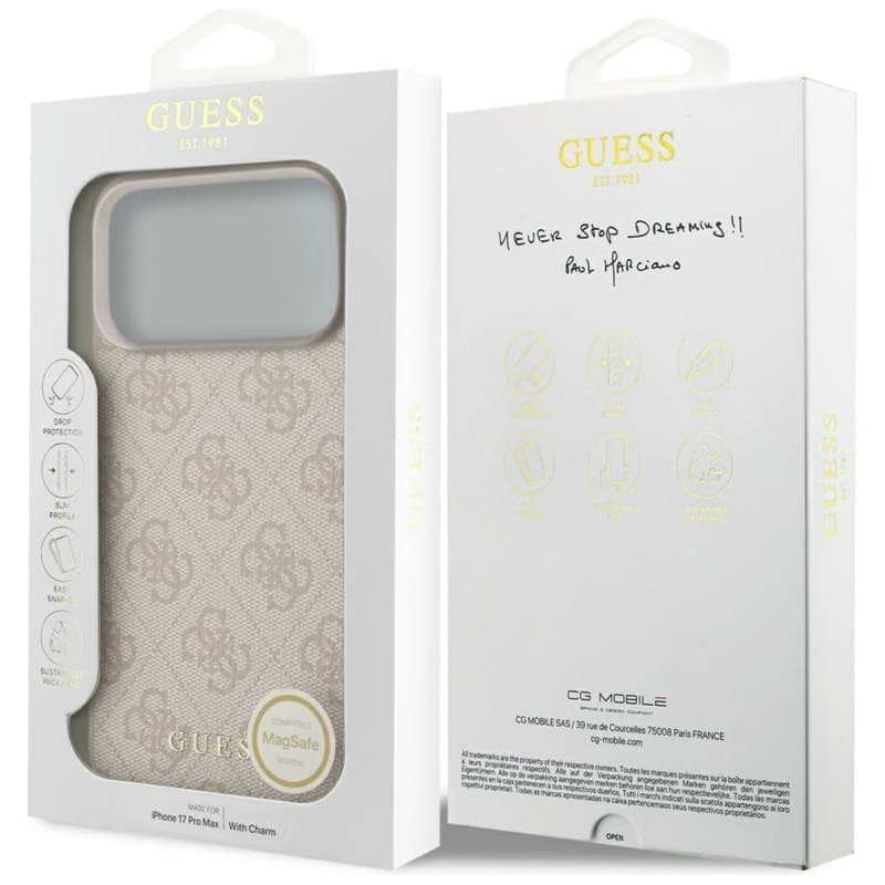 Guess 4G Charms Collection MagSafe - iPhone 17 Pro Max Case (Pink) 7