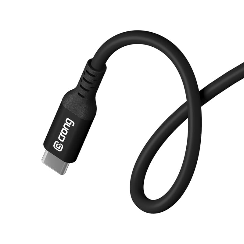Crong Soft Link - 100W PD 5A USB-C to USB-C Cable 200cm (Black) 2