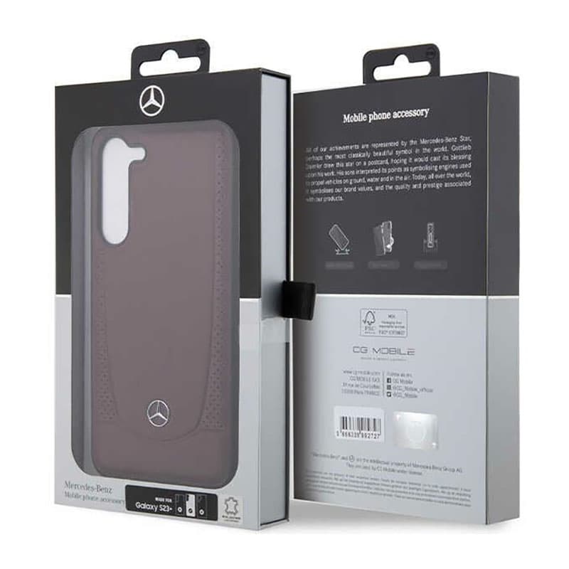 Mercedes Leather Urban Line - Case for Samsung Galaxy S23+ (Red) 8