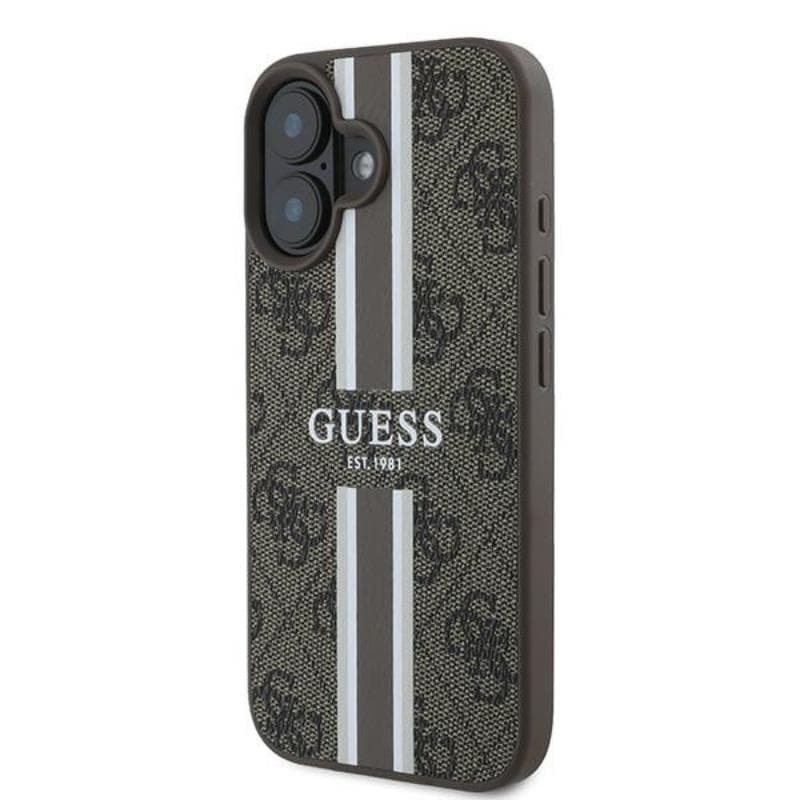 Guess 4G Printed Stripes MagSafe - Case iPhone 16 Plus (brown) 2