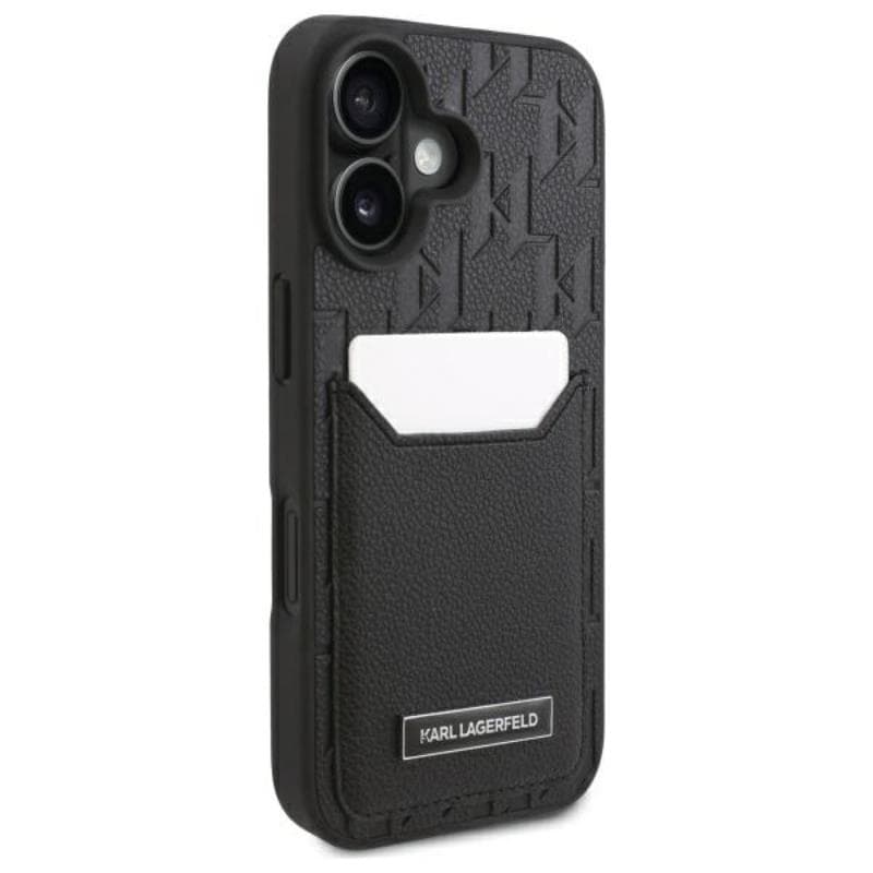Karl Lagerfeld Cardslots Monogram - Case for iPhone 16 (black) 4
