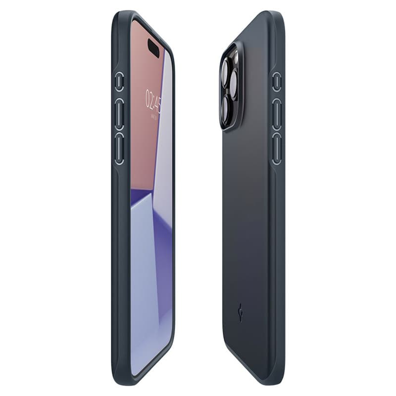Spigen Thin Fit - Case for iPhone 15 Pro Max (Metal Slate) 8