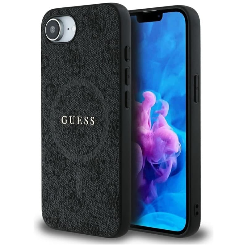 Guess 4G Ring Classic Logo MagSafe - Case for iPhone 16e (black) 1