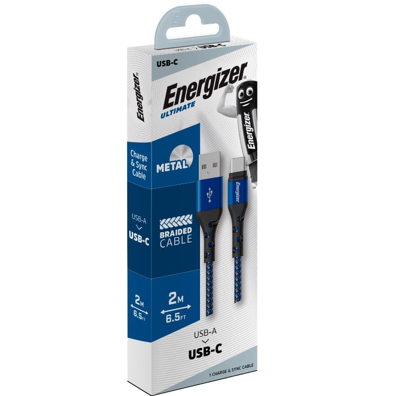 Energizer Ultimate - USB-A to USB-C connecting cable 2m (Blue) 2