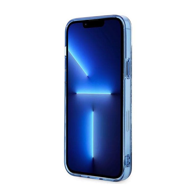 Guess Porcelain Collection - Case for iPhone 14 Plus (Blue) 5
