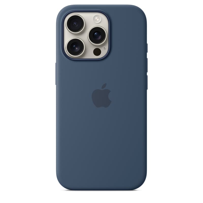 Apple Silicone Case – Silicone Case with MagSafe for iPhone 16 Pro (Denim) 3