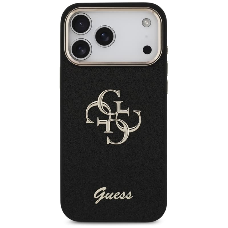 Guess Fixed Glitter Big 4G Metal Frame - Case iPhone 17 Pro Max (black) 3