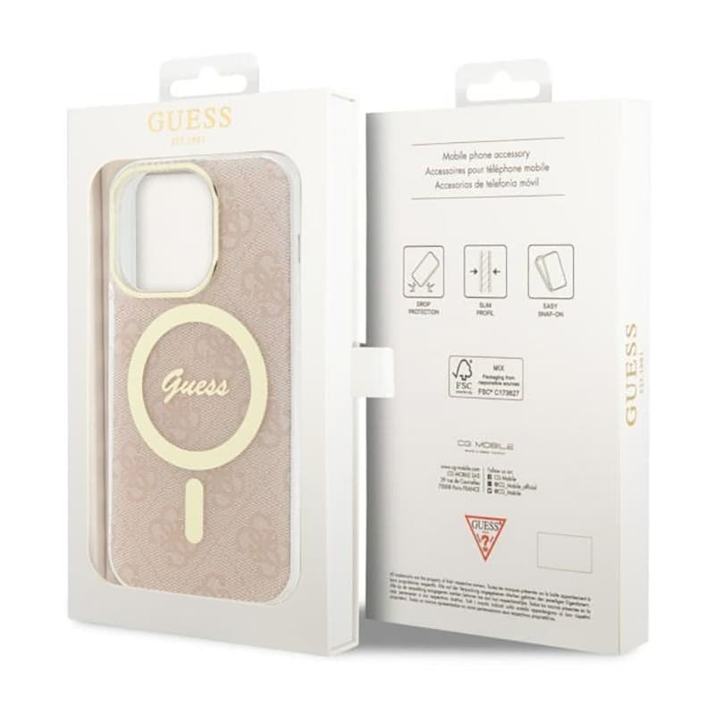 Guess 4G MagSafe - Case for iPhone 14 Pro (Pink) 8