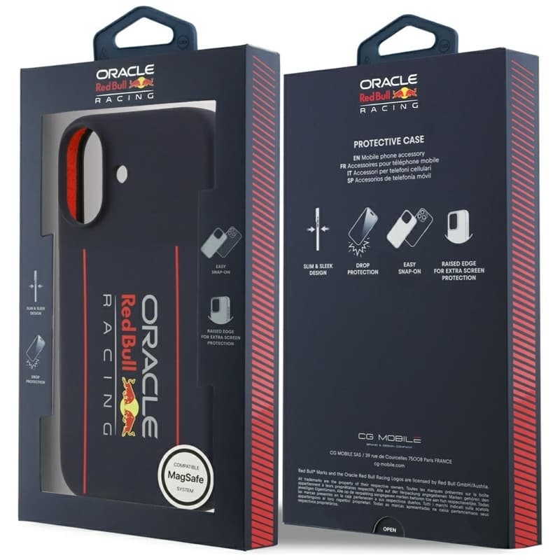 Red Bull Silicone Oversize Vertical Logo MagSafe - iPhone 17 Case (Navy Blue) 7
