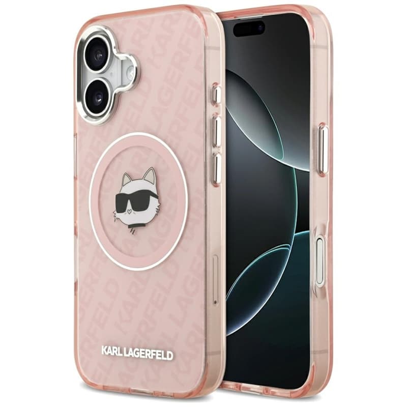 Karl Lagerfeld IML Choupette Head Logo MagSafe - Case for iPhone 17 (pink)