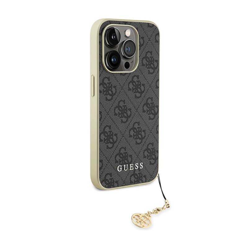Guess 4G Charms Collection - iPhone 15 Pro Case (grey) 4