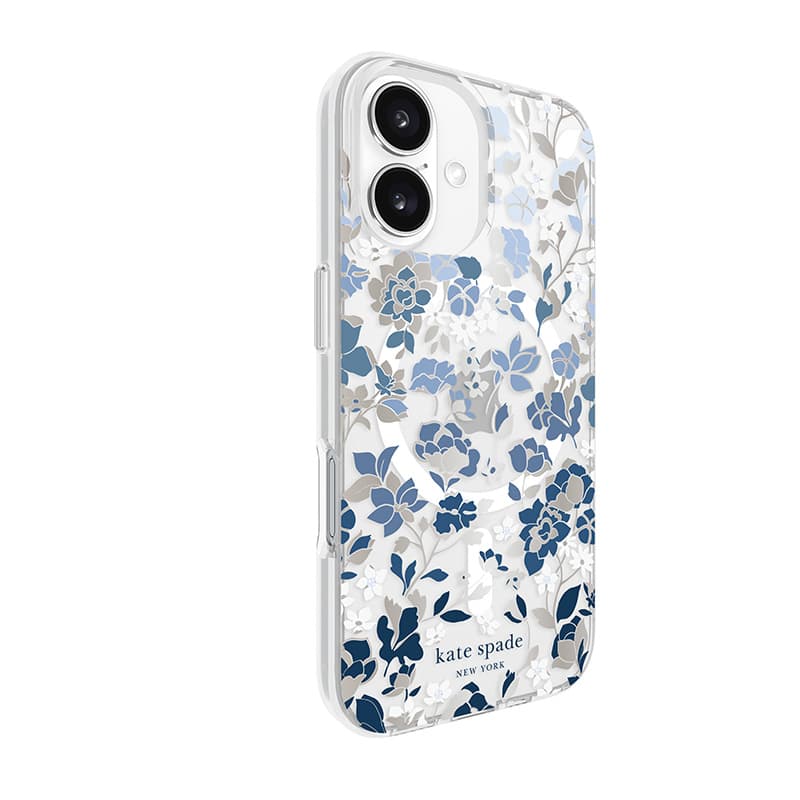 Kate Spade New York Protective Gems MagSafe - Case for iPhone 16 (Flowerbed Blue) 3