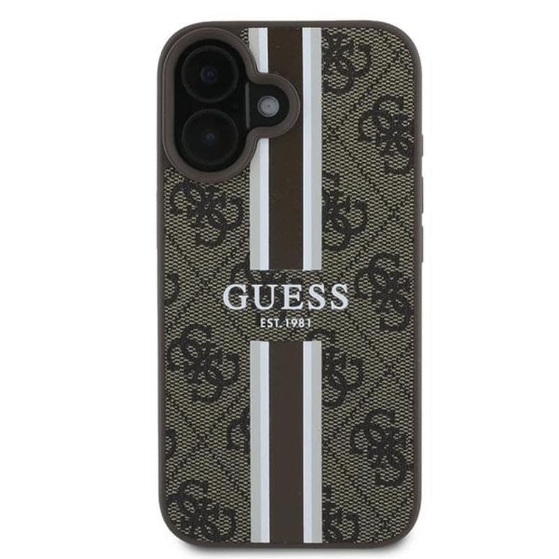 Guess 4G Printed Stripes MagSafe - Case iPhone 16 Plus (brown) 3