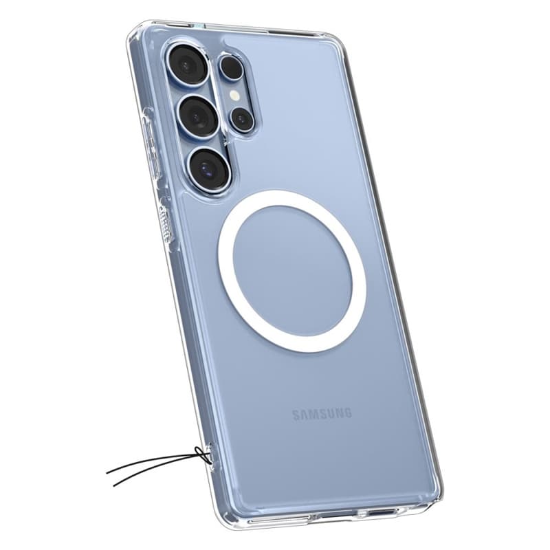 Spigen Ultra Hybrid Mag MagSafe - Case for Samsung Galaxy S25 Ultra (Clear / White) 7