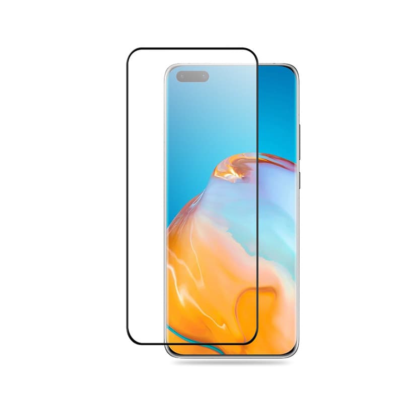 Crong 3D Armour Glass 9H Full Screen Tempered Glass Huawei P40 Pro + installation frame 3
