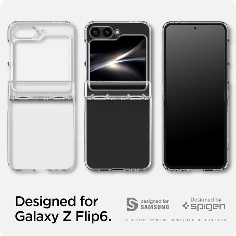 Spigen Ultra Hybrid Pro - Case for Samsung Galaxy Z Flip 6 (Crystal Clear) 7