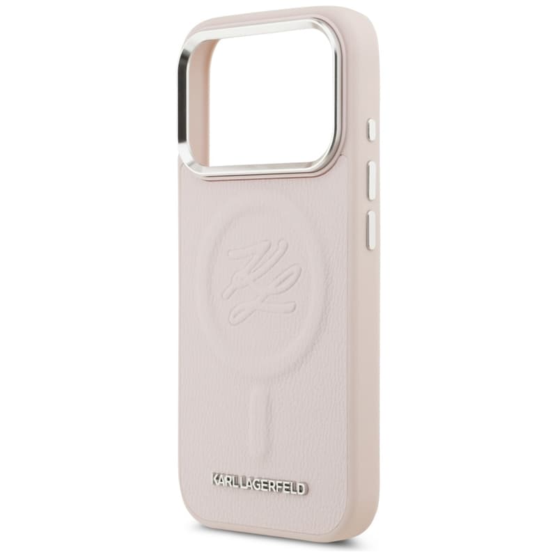 Karl Lagerfeld Initial & Metal Logo MagSafe - Case for iPhone 17 Pro Max (pink) 6