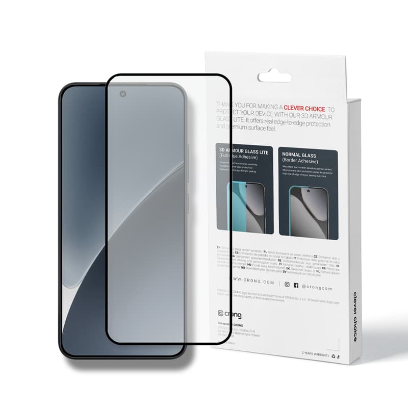 Crong 3D Armour Glass Lite - Full Glue Tempered Glass for Xiaomi 15 1