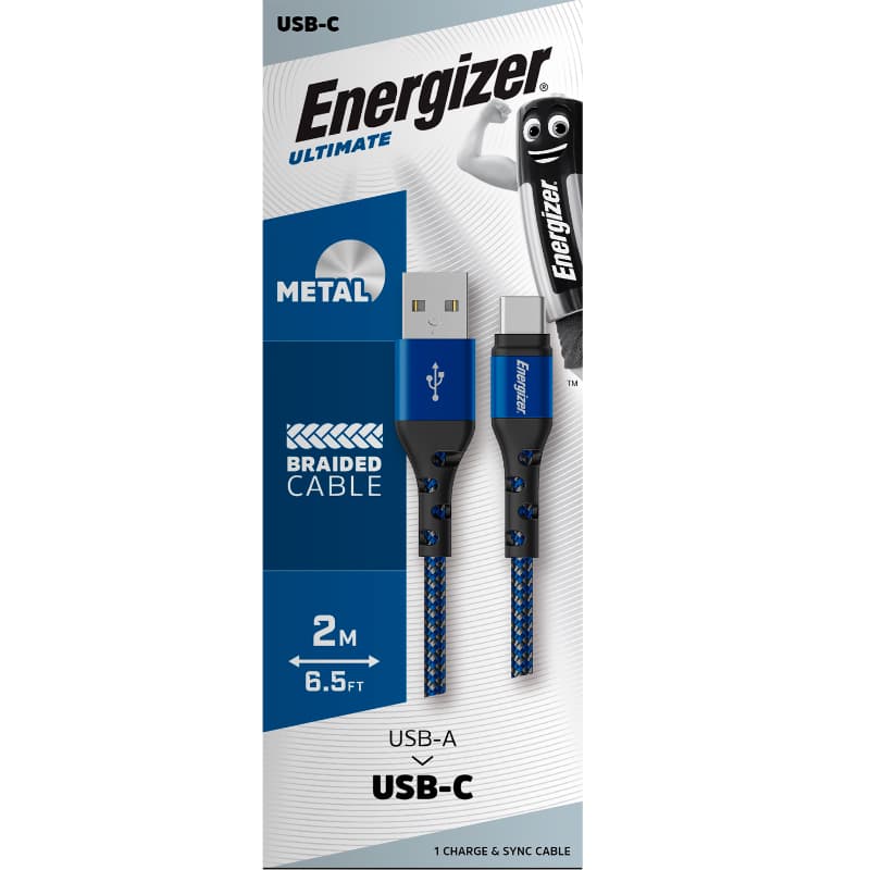 Energizer Ultimate - USB-A to USB-C connecting cable 2m (Blue) 3